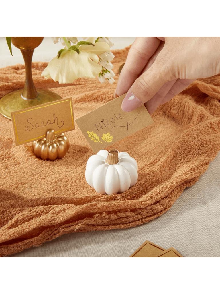 Halloween Table Decorations Pumpkin Place Card Holders Fall Table Decor Cute Pumpkin Table Name Holders Harvest Party Supplies