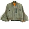 Sacai 23Stainless Steel 23-06670 Nylon Twill Blouson MA-1 Balloon Bomber Jacket 1 khakiUsed
