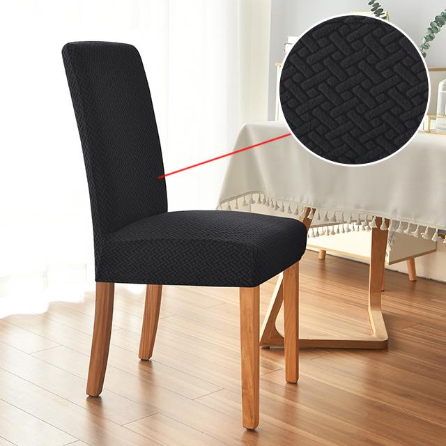 

1/2/4/6 шт. жаккардовые чехлы на стулья T-типа для столовой, кухни, свадьбы, дома, банкета, эластичные чехлы на стулья, анти-грязный чехол для сидений 1-Pcs