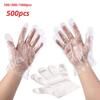 100-1000pcs Disposable Gloves Food Grade Plastic Transparent Gloves for Restaurant Fried Chicken Pizza Gloves Kitchen Tableware