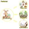 3D Wooden Puzzle Toys Jigsaw Architecture DIY Windmill Castle Construction Pattern Kids Puzzles Learning Educational Toys Gifts