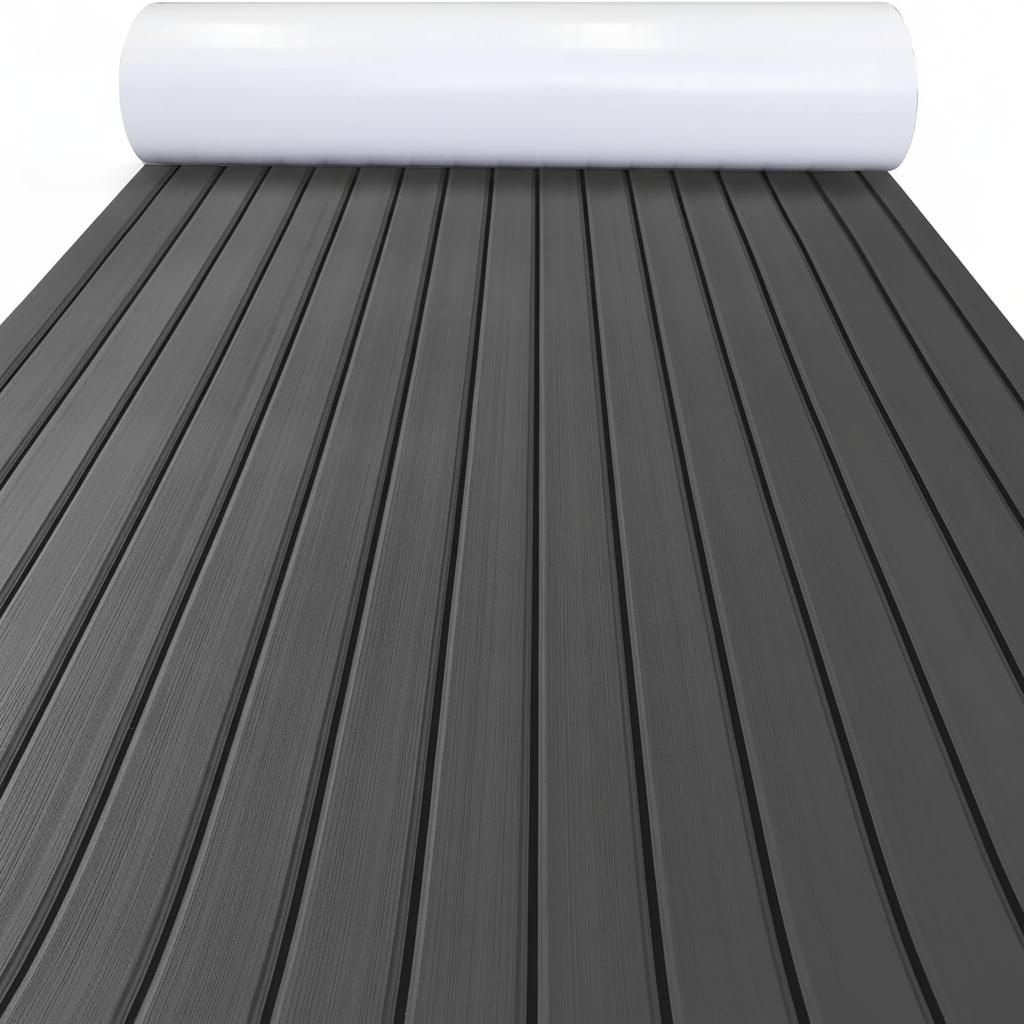 2400*300*5mm EVA Foam Boat Decking Sheet Mat Yacht Motorboat Anti Slip Vehicle Self-adhesive Marine Faux Teak Deck Flooring Pad