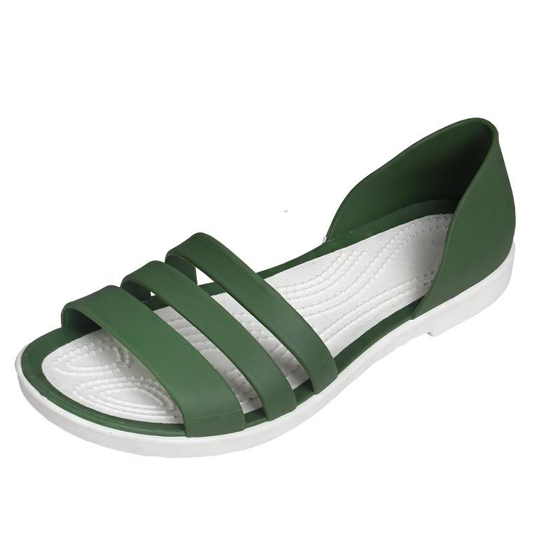 Nuevo Sandalias planas de verano para mujer, zapatillas, zapatos de playa, zapatillas informales ligeras para mujer