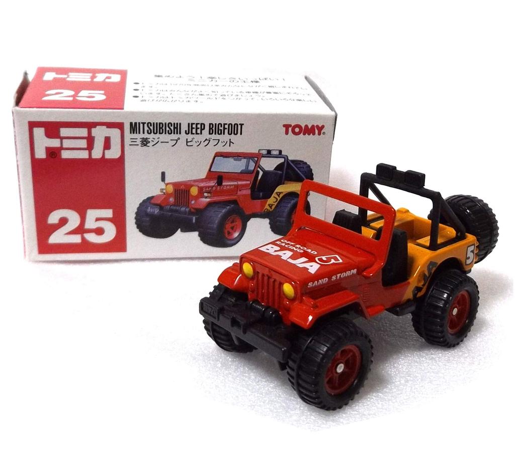 Tomy Tomica Mitsubishi Jeep Bigfoot Red 25