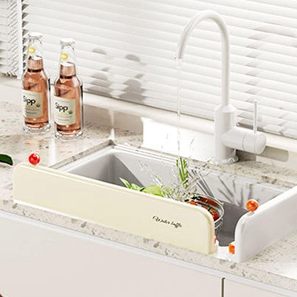 Suction Cup Sink Baffle Splash Guard Waterproof Oil-Proof Water Baffle Plate Heighten Water Baffle Splash Protector