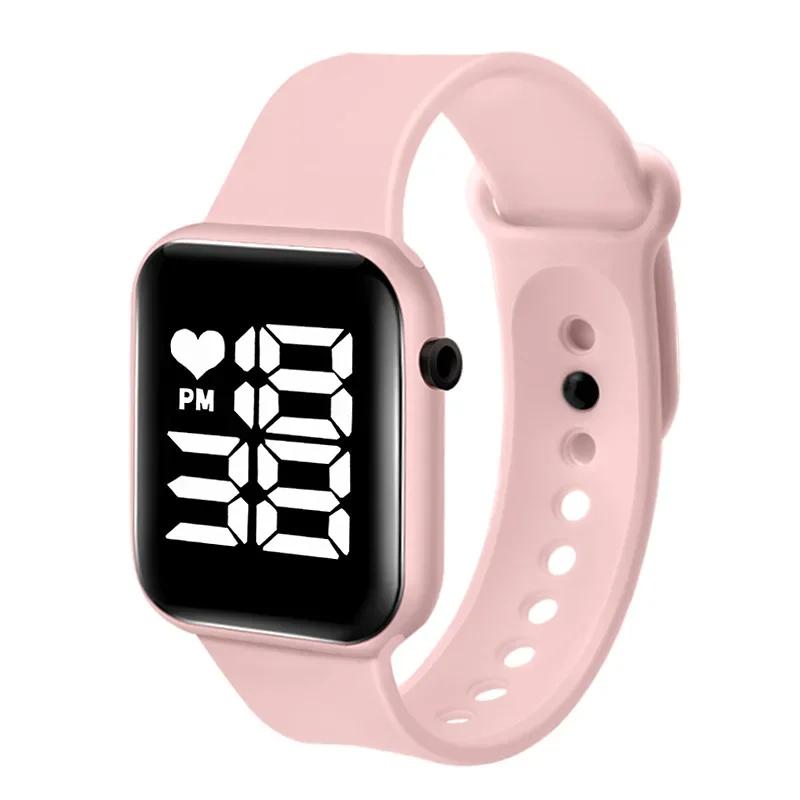Brand Sports Electronic Watch for Women and Men Digital Watch Children Big Screen Square LED Student Wrist Watches Montre Femme