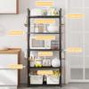 Multi Story Storage Shelves In The Kitchen, Designed With 4/5 Floors, Used For Kitchen, Dormitory, And Bathroom Storage Cabinets
