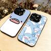 Shark Cute Phone Case For iPhone 17,16,15,14,13,12,11 Plus,Pro Max,XS,Colorful Silver Phone Case Funda Cover