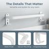 Wall Mounted Towel Holder Aluminum Towel Rack Elegant Towel Bar  Space Saving
