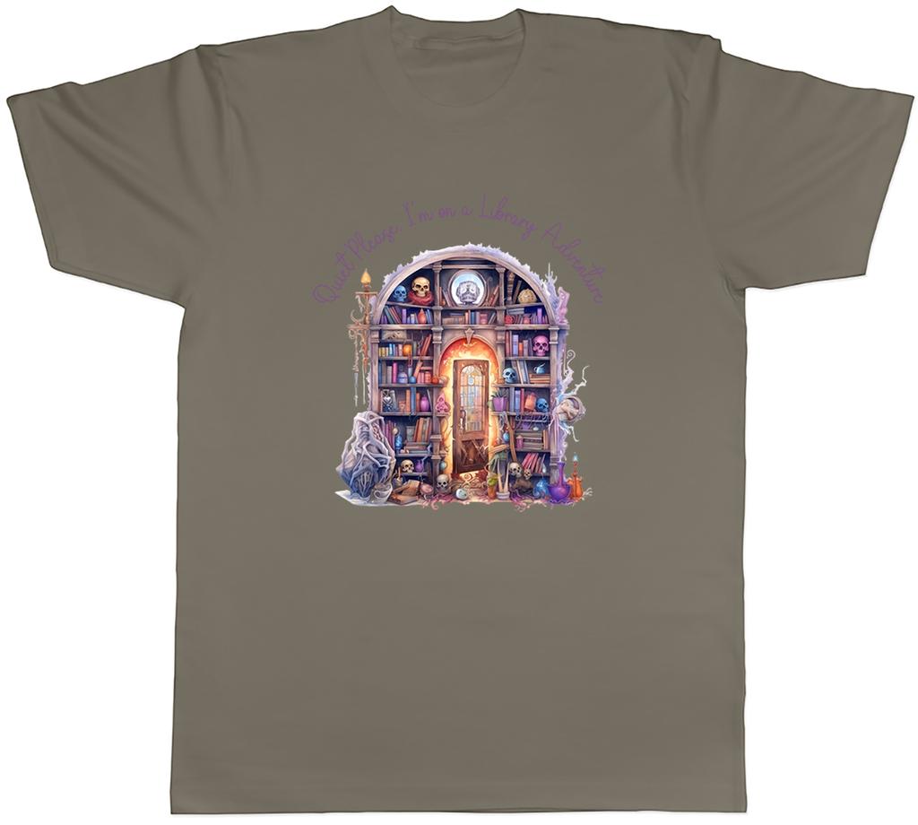 Reading Books Unisexs TShirt Im On a Library Adventure Funny Tee Gift