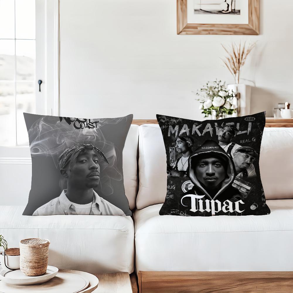American Rapper T-Tupac Pillow Case Office Cushions Suitable For Sofa Car Bedroom Decorative Cushion Cover