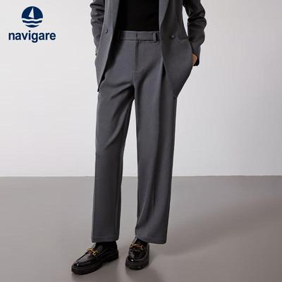 Women's Old Money Style Wide-Leg Trousers
