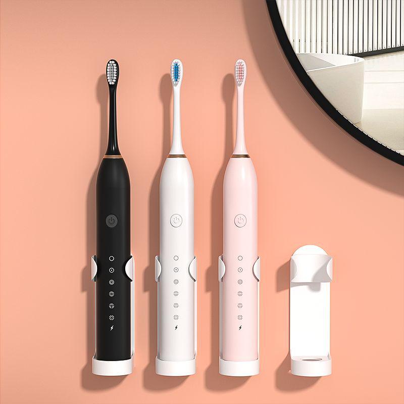 Electric Wall-Mounted Toothbrush Holder - Punch-Free Storage Bracket