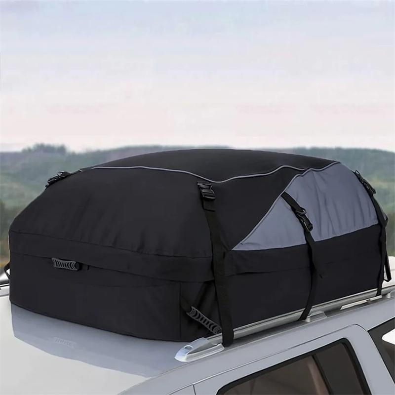 Car Roof Bag Cargo Carrier Bag Waterproof Oxford Cloth Off-Road Car Roof Bag Large Capacity Travel Luggage Storage Bag Organizer