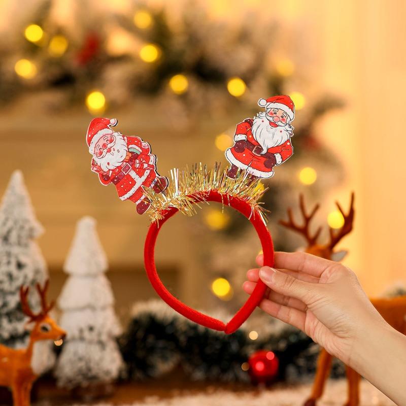 New Christmas Headband Hair Accessories, Party Christmas Decorations, Adult and Children Christmas Headbands, Small Gifts