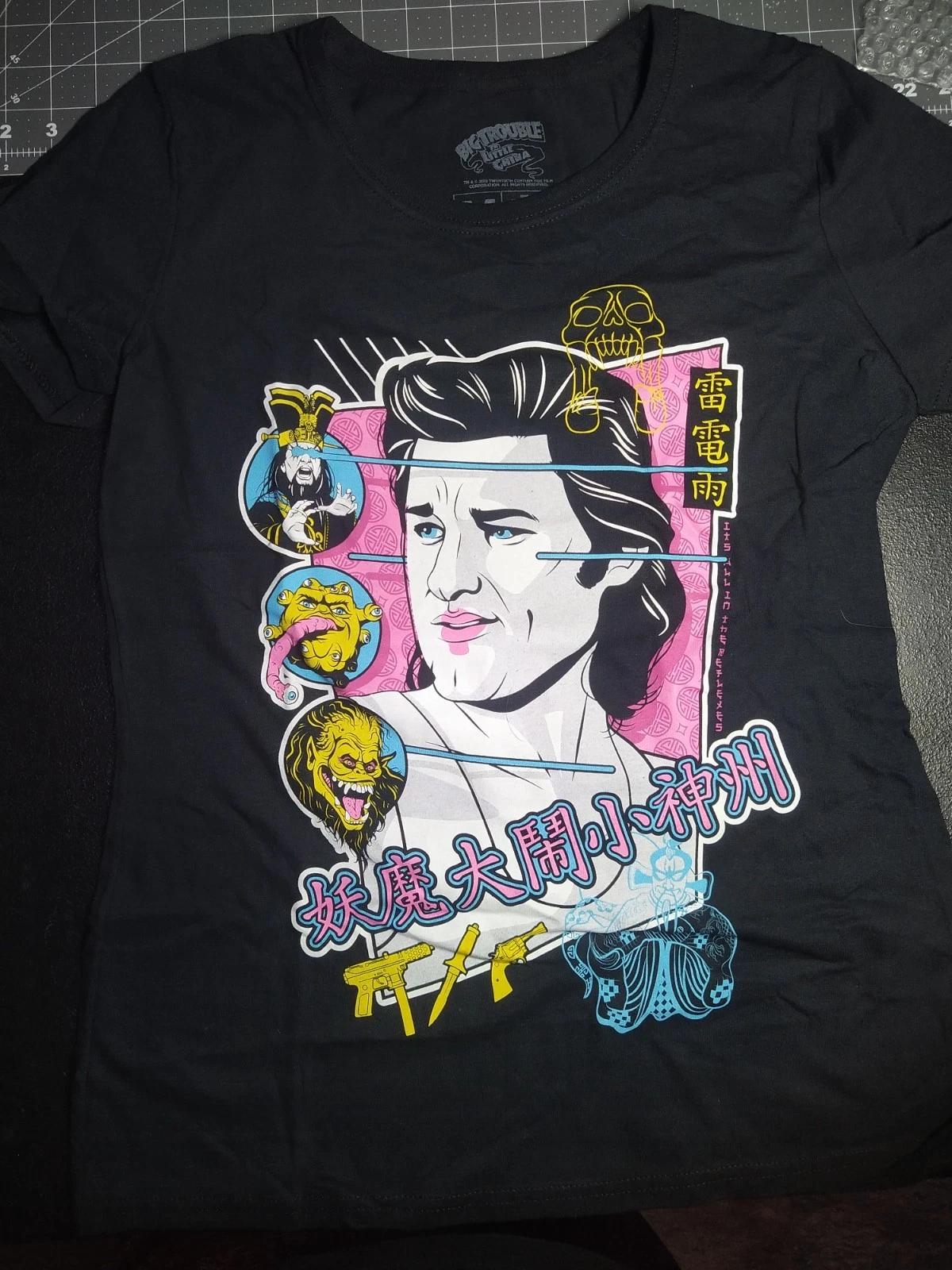 Loot Crate Tees 2019 Big Trouble In Little China Woman s M T-Shirt Kurt Russell 3XL