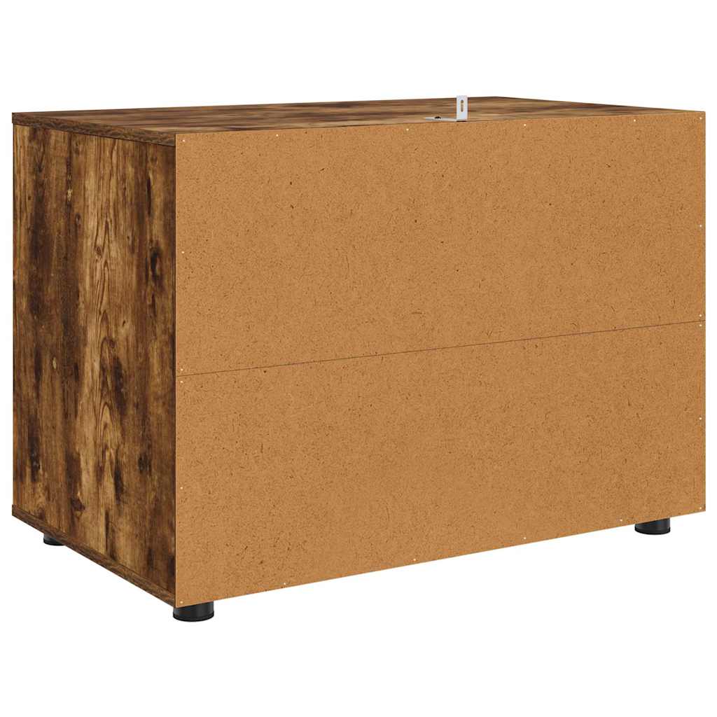 Storage Cabinet Smoked Oak 80 x 48 x 57 cm