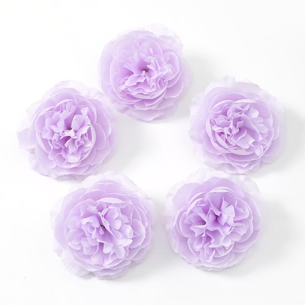 5/10Pcs Peony Artificial Flowers Head 7.5cm Fake Flowers for Home Decor Garden Wedding Decoration DIY Garland Bouquet Accessory