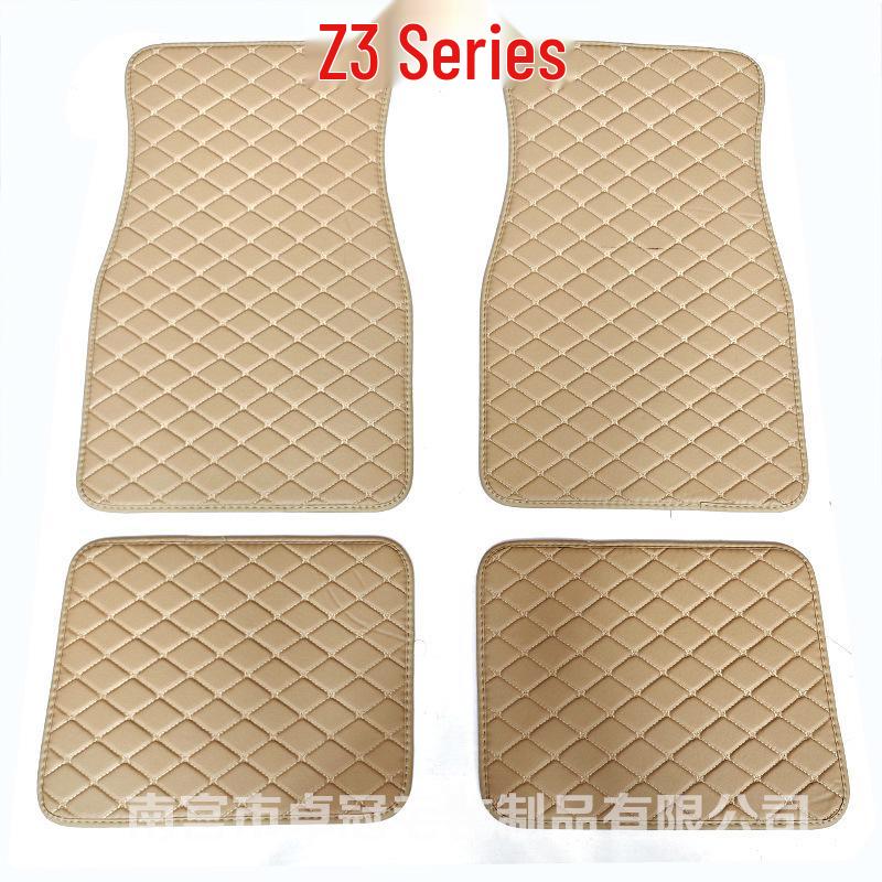 PVC Leather Quilted Car Floor Mats for Right-Hand Drive Vehicles