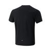 Li Ning Running Series Letter Round Neck Comfortable Breathable Versatile Short Sleeve T-Shirt Men Tops Black ATSV095-1