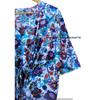 Indisch Blau Lang Floral Print Baumwolle Hippie Maxi Damen Nachtwäsche Kaftan Kleid CKFTN-SCRN-FULL-BUYIT-073