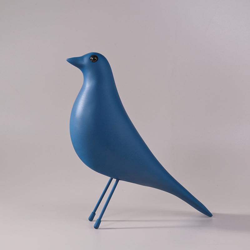 

Eames House Bird Sculpture Ornament Resin Animal Bird Sculpture Bedroom Living Room Study Decoration Ornament Office Desk Decor