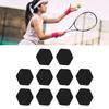 10pcs Tennis Racket Vibration Dampeners Soft Silicon Racket Shock Absorbers for Women Men Gift Black
