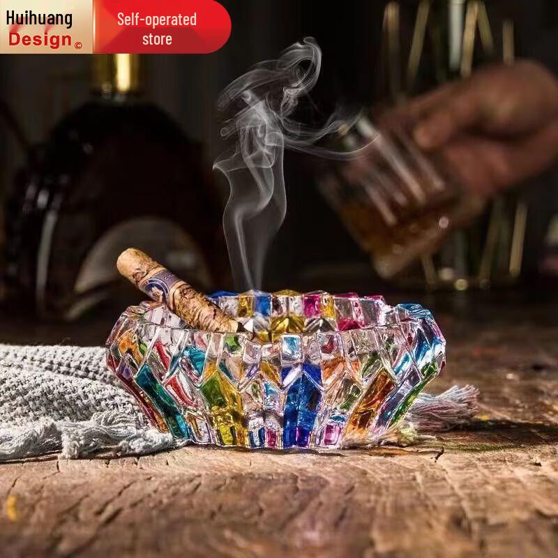 European Style Crystal Glass Ashtray