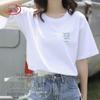 Langsha Women's Cotton Fashion Graphic Short Sleeve T-Shirt