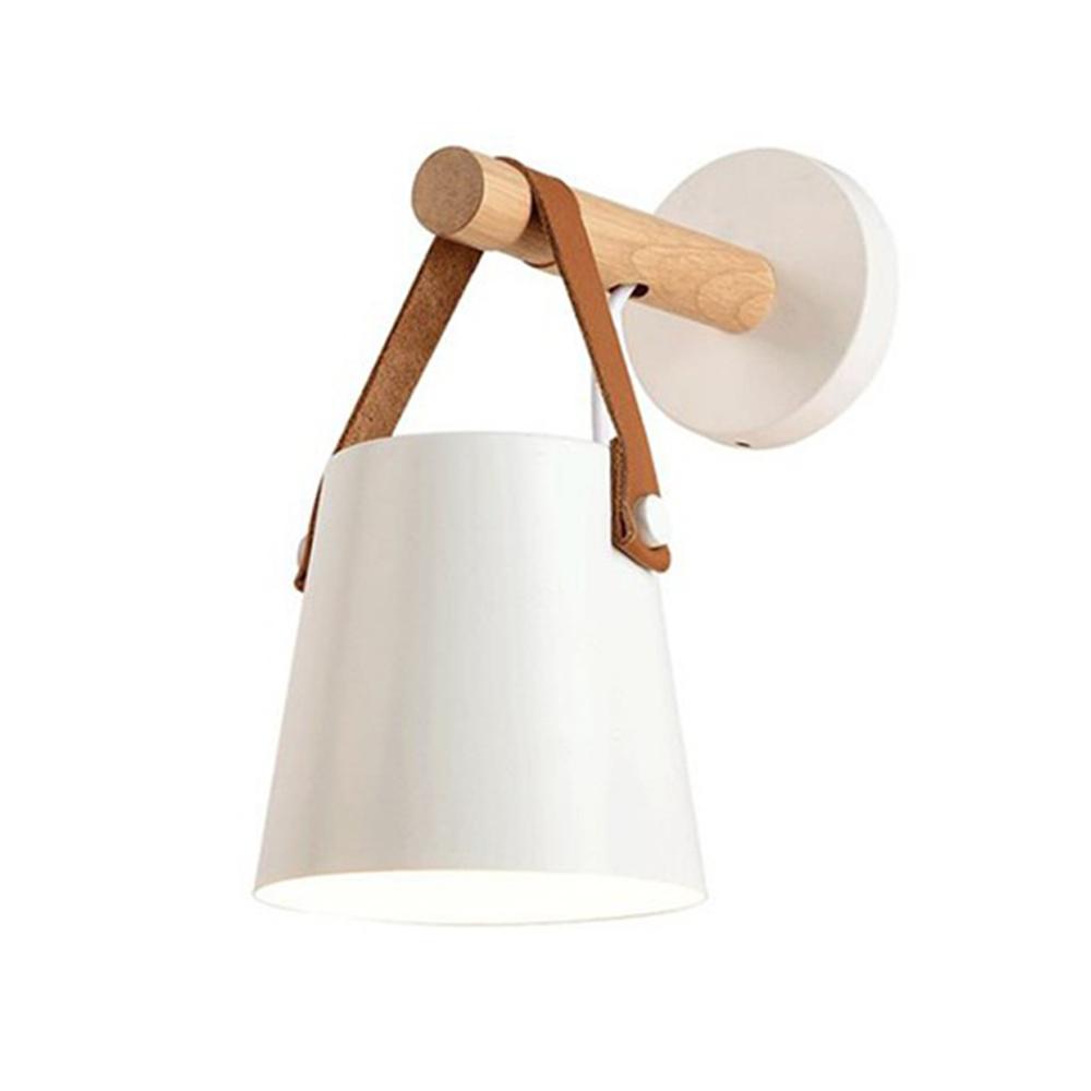 Wooden Wall Lamp Interior Light Fixture For Home Sconce Interior Lighting Living Room Nordic Modern Bed Wall Lamps With Wire E27