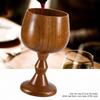 Solid Wood Wooden Wine Goblet Hand-made Jujube Wood Wooden Drinking Cup Wooden Mug  Drinking Wine
