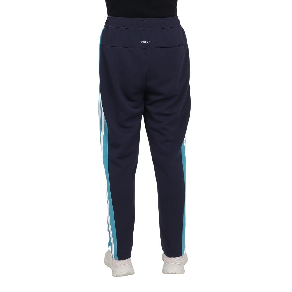 Adidas JSY04 Jersey Seasonal Loose Color Block Double Knit Track Legend Fusion Size Women's Bottoms, Sportswear, Fit, Pants, Ink/Arctic (IM8700), J/M