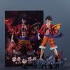 24cm New One Piece Luffy Anime Figure Four Emperors Monkey D. Luffy Model Doll Toys Action Figurine Pvc Collectible