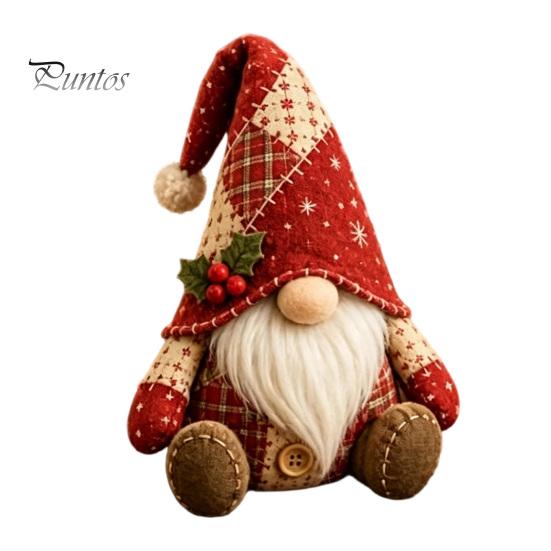 Bildschirmfreie Hobby-DIY-Patchwork-Gnom-Bausatz, Weihnachten Nähen 3D-Zubehör Enthalten Bastelset für Anfänger Erwachsene Handgemachtes Geschenk
