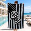 White Chicago Design Beach Towel, Super Soft Microfiber, Perfect Gift for Her/Him, Birthday, for Pool, Beach, Travel, Decor Beach Party