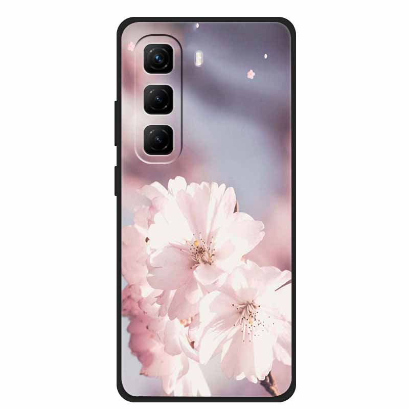 Per Custodia Infinix Hot 50 5G Fiori Morbido Silicone TPU Antiurto Custodie per Telefono per Infinix X6720 Animali Lupo Cool Copertura Protettiva