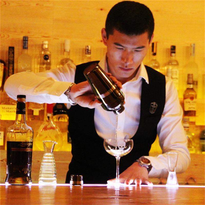510ml Stainless Steel Cocktail Boston Bar Shaker Japanese Style Mirror Finish Bar Wine Drink Mixer Set Barware