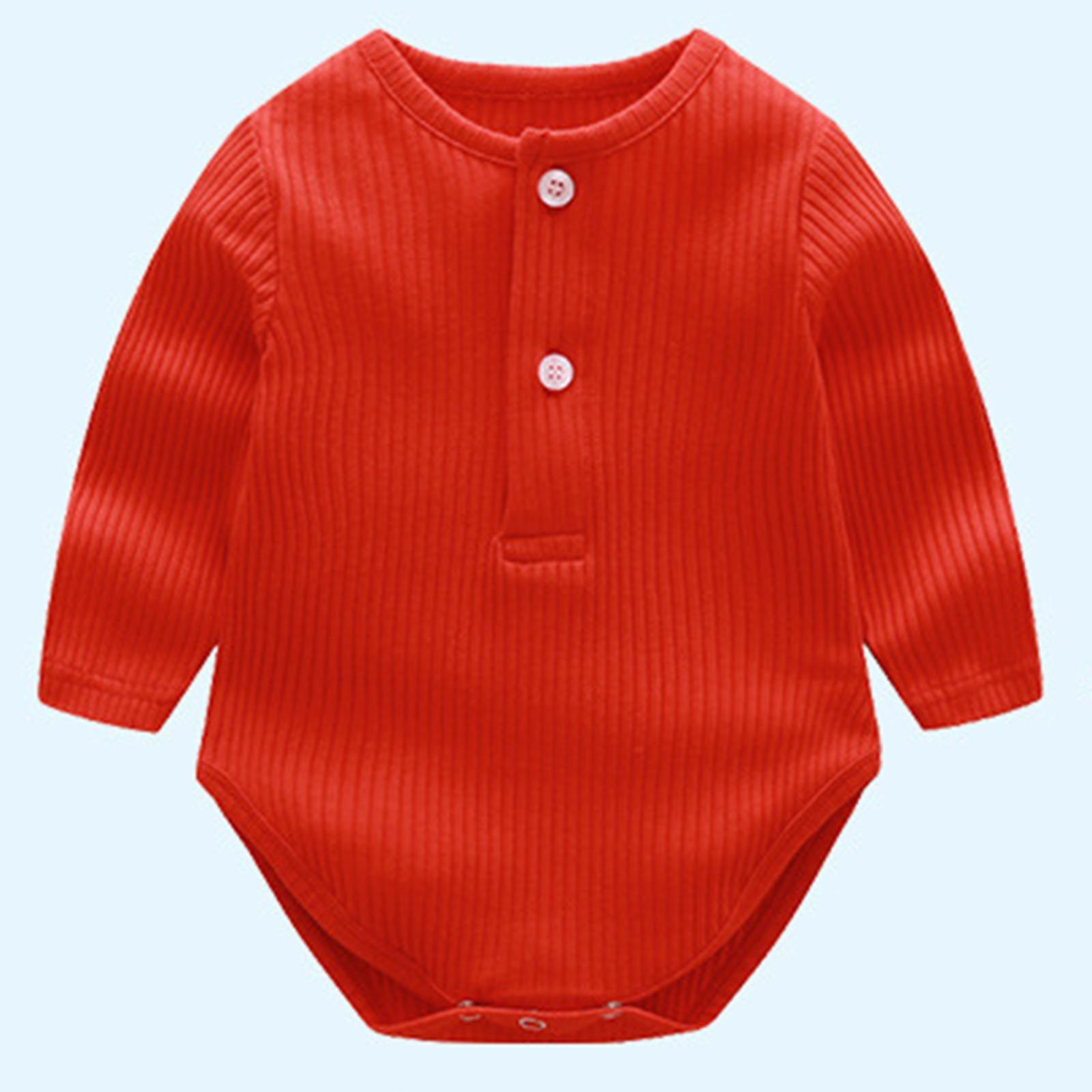 

Одежда для мальчиков и девочек, комбинезон, толстовка, комбинезон с длинными рукавами, топ, осенне-зимний наряд 59 красный