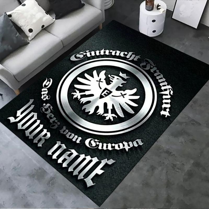 Custom Name Eintracht Frankfurt Carpet Rug for Living Room Bedroom Home Sofa Decoration,Kids play Non-slip Floor Mat