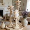 1/2PC Candle Holders Party Table Decor Home Decor Candles Stickers Minimalist Roman Column Photo props Wooden Vintage Rustic