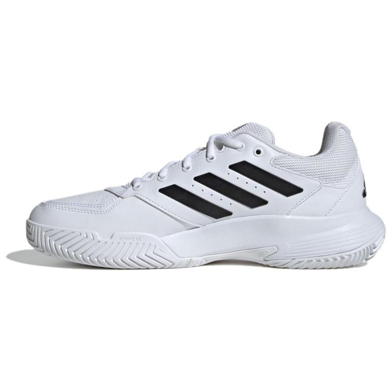 

Adidas GAMECOURT 2 Shock Absorbers Slip Resistant Abrasion Resistant Low Top Tennis Shoes Unisex White Black Sneakers IF6847 42⅔
