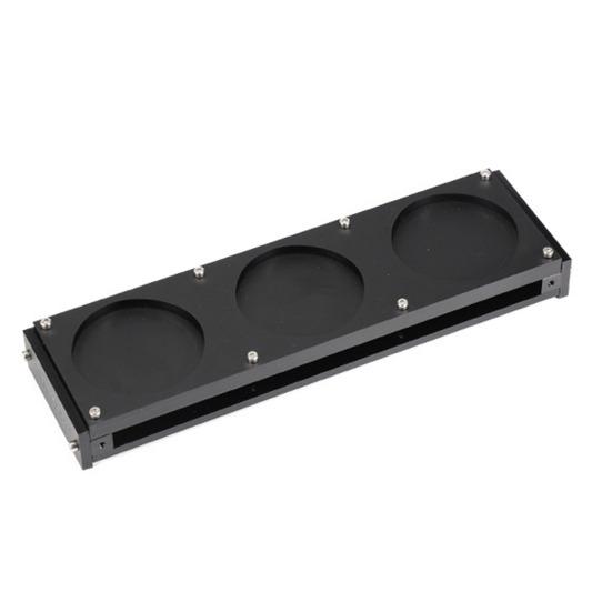 Desktop Cup Holder with 3-Slots Anti-scald Double-layer Heavy Duty Camping Picnic BBQ 3 Water Cups Organizer Coffee Mug Beer Glass Storage Stand