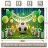 2D 1 party banner featuring a football theme and balloon design suitable for birthday decoration