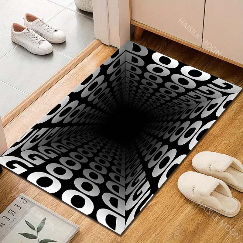1PC Text infinity tunnel Carpet for Living Room Bedroom Sofa Home Decor Rus Non-slip Floor Mat Luxury Gift Multiple sizes