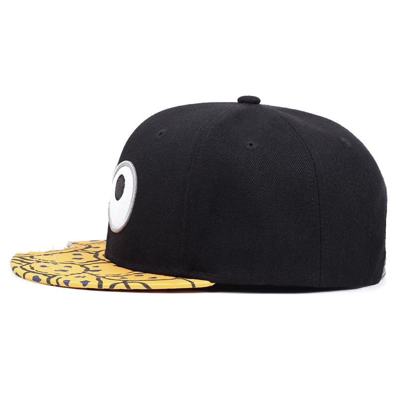 Fashionable New Eye Embroidered Flat Edge Hat Men's Personalized Street HipHop Hat Women's Outdoor Leisure Sunshade Baseball Hat
