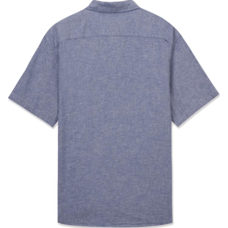 Levis Solid Color Comfortable Casual Short Sleeve Shirt Men shirts Blue 86624-0048