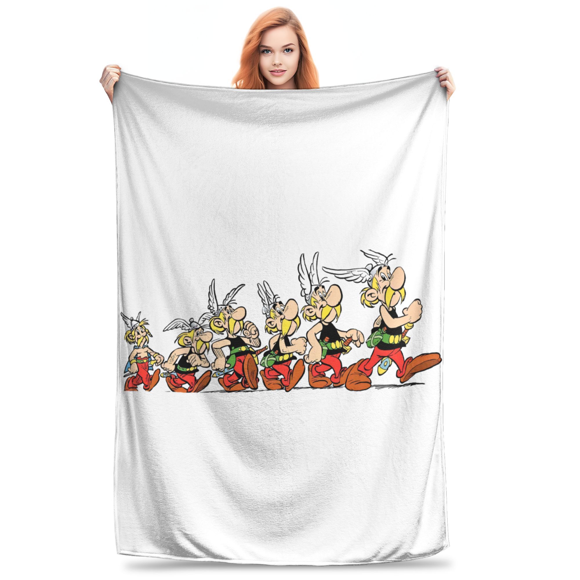 

Астерикс и Обеликс Идейфикс Пледы Мягкий Теплый Фланелевый Плед Постельное белье для Кровати Гостиной Пикника Путешествия Дома Дивана 30x40in