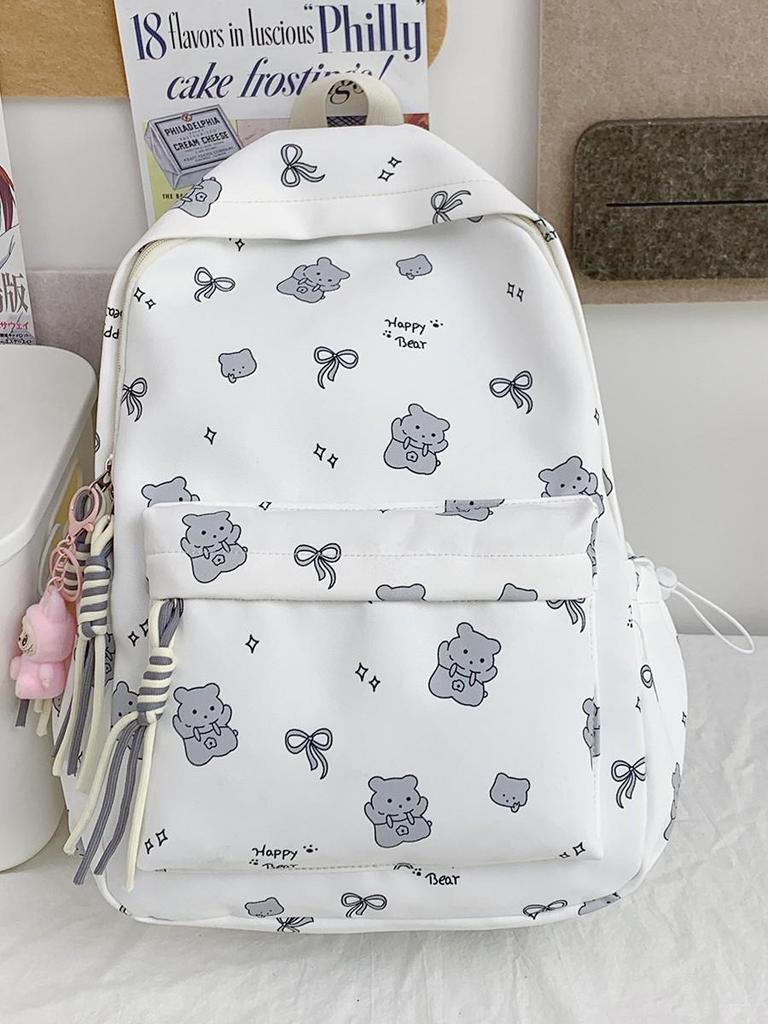 Chic Cartoon Backpack: Cute, Lightweight, High-Capacity Schoolbag & Sweet Casual Style for Students