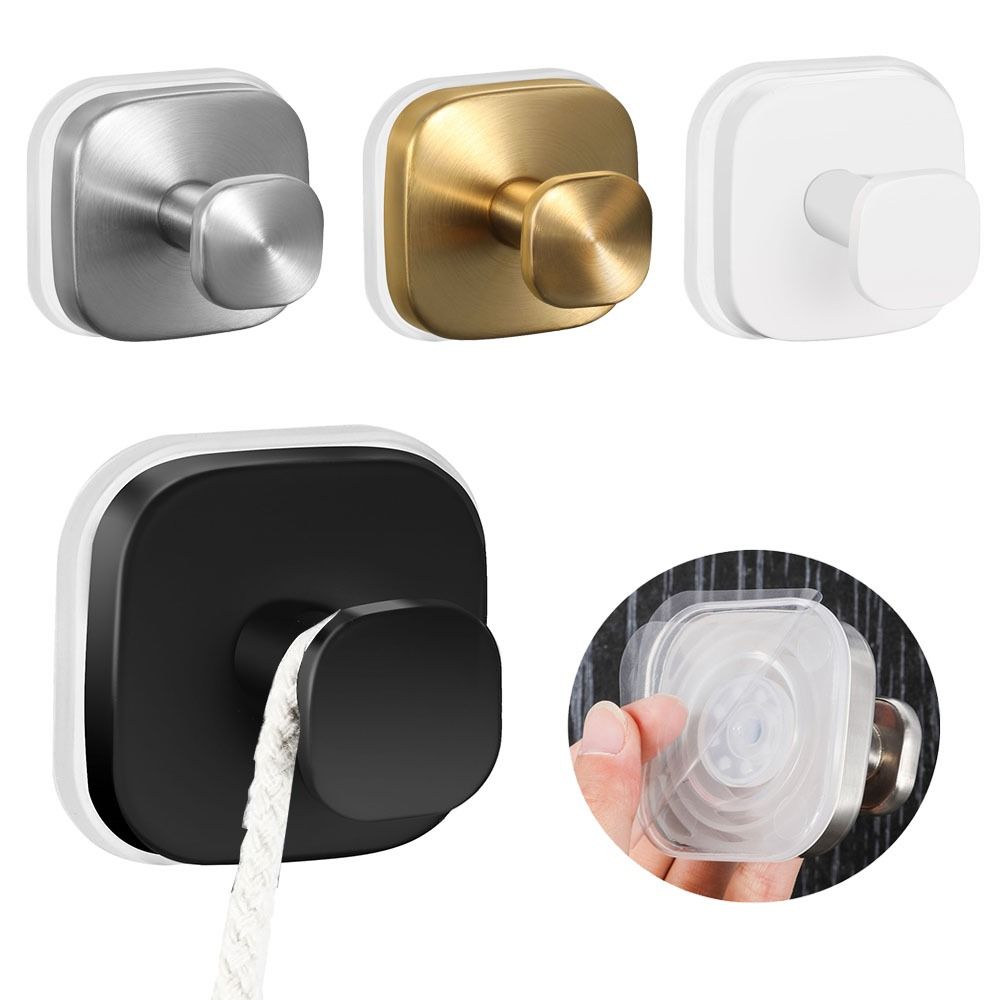 Stainless Steel Suction Cup Hooks Wall Mount Hanging Towel Rack Strong Suction Cup Holder  Mirrors