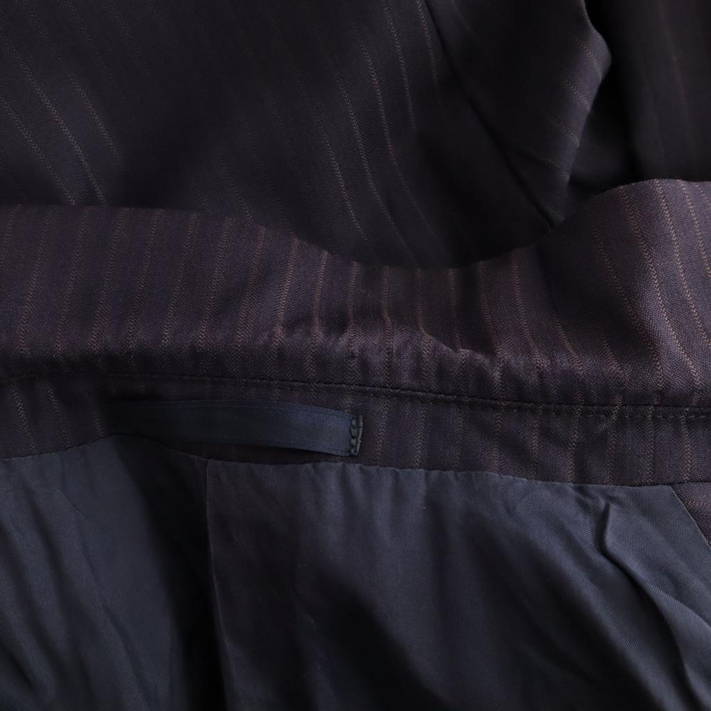Armani Collezioni Made In Italy Stripe Pants Suit Setup 46 Navy System Men's Used